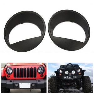 Matte Black Angry Bird Style Headlight Bezels
