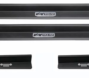 Stainless Steel 4-Door Entry Guard Black -1941