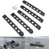 4-door aluminum grab handle trim cover black/( 5 piece)