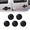 Matt Black Dish Shaped Door Handle Recess Guard Inserts - Image 2