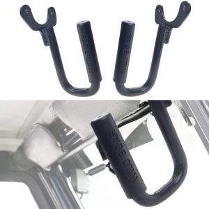 Front Solid Steel Black Wild Boar Grab Handles for TJ