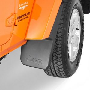07-2018 Jeep Wrangler Front & Rear Deluxe Molded Splash Guards Mud Flaps w/ Jeep logo