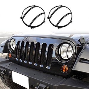Headlight Guard, Black Metal