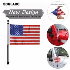 TJ 14inch Aluminium Antenna w/ flag