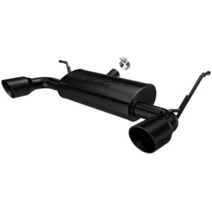 Back Exhaust System, Black; 07-17Jeep Wrangler JK
