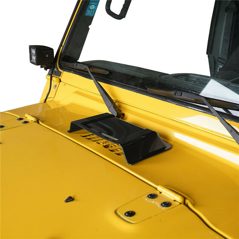 Black ABS Air Intake Hood Vent Scoop Cover Trim For Jeep Wrangler JK